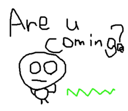 cute hand writing sticker sticker #7920294