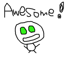 cute hand writing sticker sticker #7920295