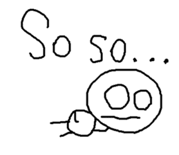 cute hand writing sticker sticker #7920296