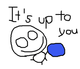 cute hand writing sticker sticker #7920299