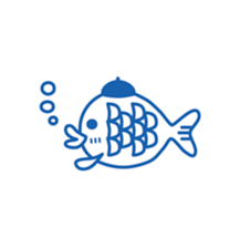 cute Blue Fish sticker #7920660
