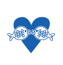 cute Blue Fish sticker #7920694