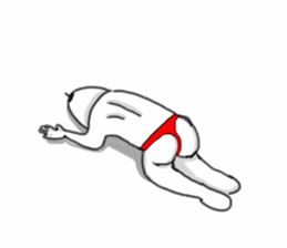 Red pants man sticker #7920776