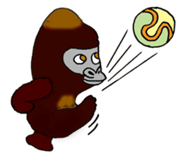 Gorilla Giannis and Kay - ENGLISH sticker #7921502