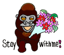 Gorilla Giannis and Kay - ENGLISH sticker #7921503