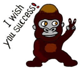 Gorilla Giannis and Kay - ENGLISH sticker #7921504