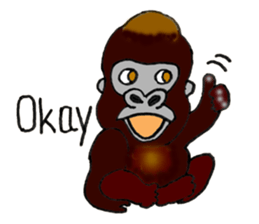 Gorilla Giannis and Kay - ENGLISH sticker #7921505