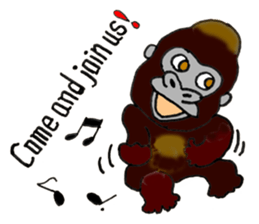 Gorilla Giannis and Kay - ENGLISH sticker #7921511