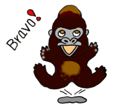 Gorilla Giannis and Kay - ENGLISH sticker #7921512