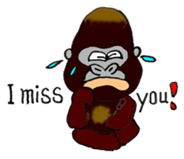 Gorilla Giannis and Kay - ENGLISH sticker #7921517