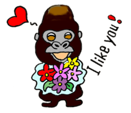 Gorilla Giannis and Kay - ENGLISH sticker #7921521