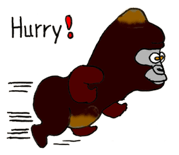 Gorilla Giannis and Kay - ENGLISH sticker #7921522