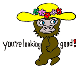 Gorilla Giannis and Kay - ENGLISH sticker #7921527