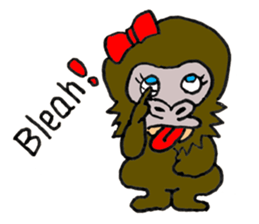 Gorilla Giannis and Kay - ENGLISH sticker #7921530