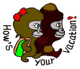 Gorilla Giannis and Kay - ENGLISH sticker #7921537