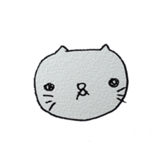 KAWAII white CAT sticker #7921780