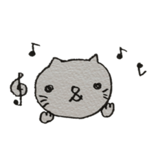 KAWAII white CAT sticker #7921785