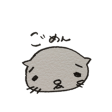 KAWAII white CAT sticker #7921787