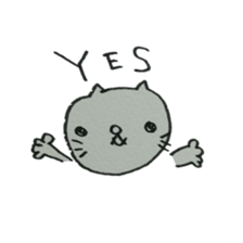 KAWAII white CAT sticker #7921788