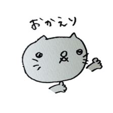 KAWAII white CAT sticker #7921793