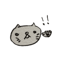 KAWAII white CAT sticker #7921796