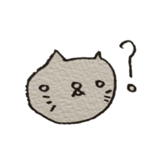 KAWAII white CAT sticker #7921797