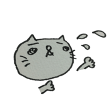 KAWAII white CAT sticker #7921798
