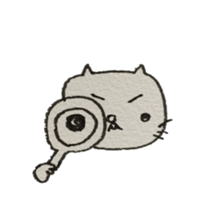 KAWAII white CAT sticker #7921800