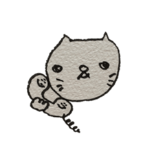 KAWAII white CAT sticker #7921801