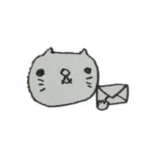 KAWAII white CAT sticker #7921802