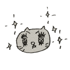 KAWAII white CAT sticker #7921806