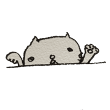 KAWAII white CAT sticker #7921808