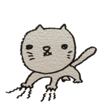 KAWAII white CAT sticker #7921809