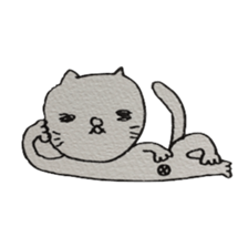 KAWAII white CAT sticker #7921810