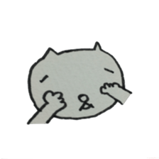KAWAII white CAT sticker #7921812