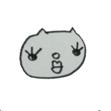 KAWAII white CAT sticker #7921815