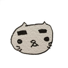 KAWAII white CAT sticker #7921816