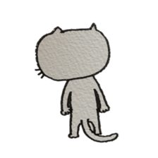 KAWAII white CAT sticker #7921819