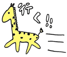 rabbit and cat and person sticker #7922441