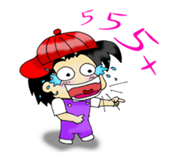 PuuBoy ( Young red hat boy ) sticker #7922504