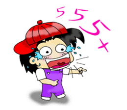 PuuBoy ( Young red hat boy ) sticker #7922504