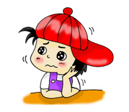 PuuBoy ( Young red hat boy ) sticker #7922508