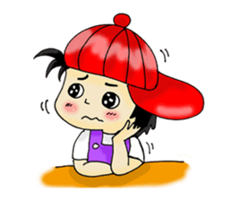 PuuBoy ( Young red hat boy ) sticker #7922508