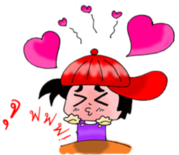 PuuBoy ( Young red hat boy ) sticker #7922509
