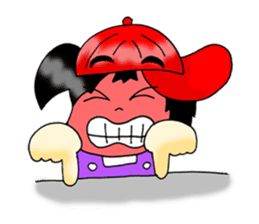 PuuBoy ( Young red hat boy ) sticker #7922512