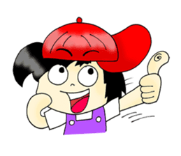 PuuBoy ( Young red hat boy ) sticker #7922514