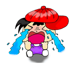 PuuBoy ( Young red hat boy ) sticker #7922520