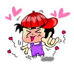 PuuBoy ( Young red hat boy ) sticker #7922522