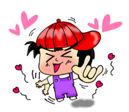 PuuBoy ( Young red hat boy ) sticker #7922522