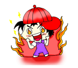PuuBoy ( Young red hat boy ) sticker #7922523